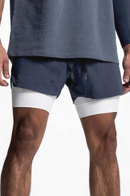2 in 1 Gym Quick Dry  Shorts