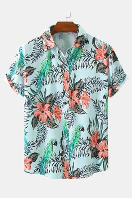 Tropical Casual Button Down Shirt