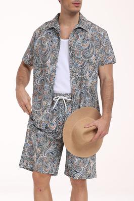 Shirt & Short 2 Piece Hawaiian Suit