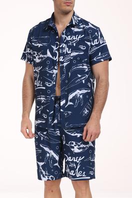 Hawaiian Shirt and Short 2 Piece Vacation Outfits