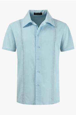 Short Sleeve Classic Button Down Solid Shirts