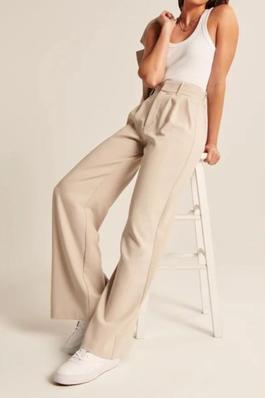 Extended length casual suit pants