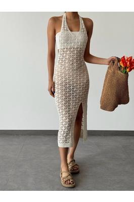 Women's Knit Dress Cover Up Knit Midi Dress