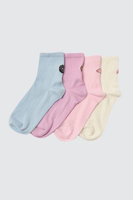 Women Plain 4 pack Knit Socks