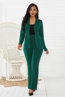 New Solid Color Suit Career Dress