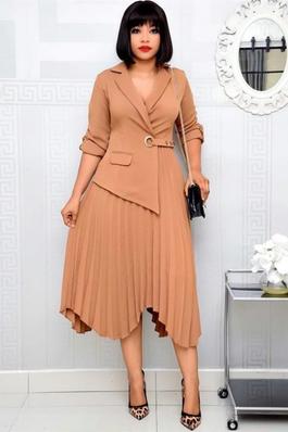 2024 Summer New Pleated Suit Dresses
