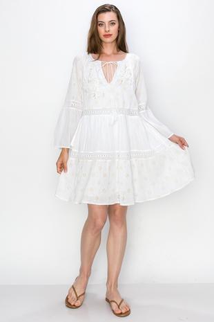 White Seashell Dress
