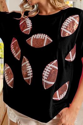 Sequined Rugby T-Shirt
