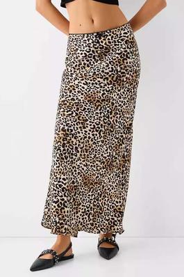 Leopard Print Maxi Skirt 