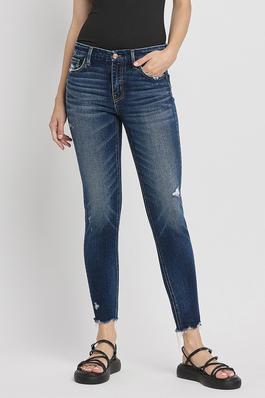 MID RISE ANKLE SKINNY JEANS