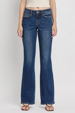 PLUS SIZE MID RISE RELAXED BOOTCUT JEANS
