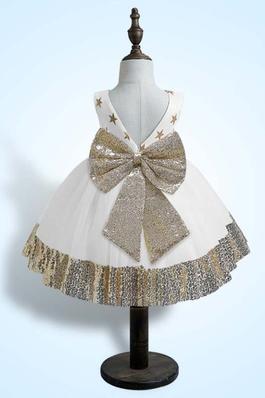 Children's Formal Dress Sequin Holiday Performance Costume