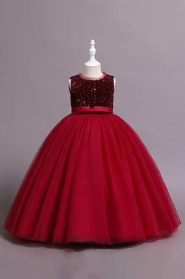Christmas Puffy Princess Evening Gown for Girls