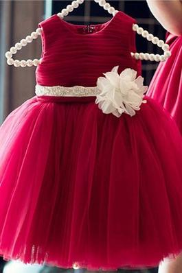 Childrens Princess Flower Girl Puffy Ball Gown Performance Dress