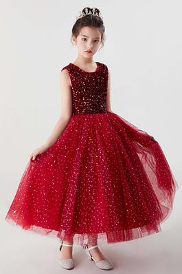 Sequined Princess Sparkling Evening Gown