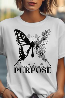 Created with a Purpose  Graphic Tee