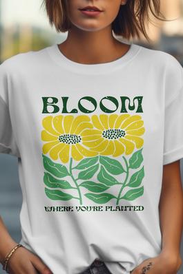 Boho -Bloom  Graphic Tees