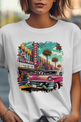 Hollywood Los Angeles Graphic Tees