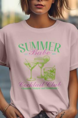 Summer Babe Cocktail Club  Graphic Tee