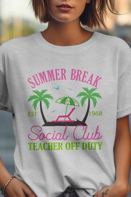 Summer Break Social Club  Graphic Tee