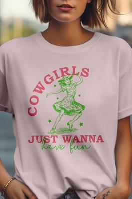 Cowgirls Just Wanna Have Fun Graphic Tee