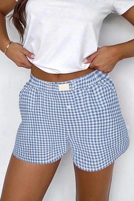 Checkered Casual Shorts