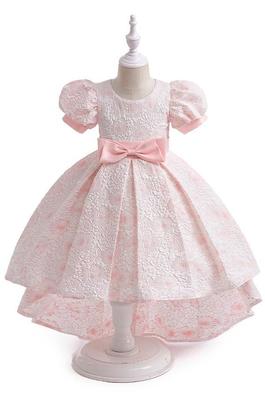 Children's Bubble Cloth Printed Tuxedo Dress for Middle and Large Children