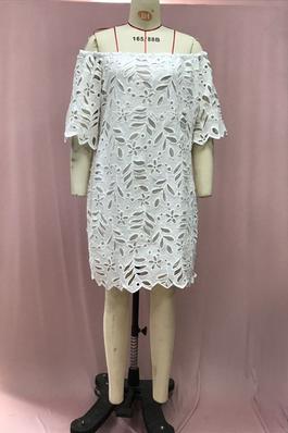 Lace Lace Midi Sleeve Sheath Short Dress Dresses