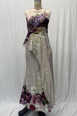 Embroidered Flower Long Skirt Dress