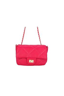 Ladies Quilted  Faux Leather Crossbody Handbag