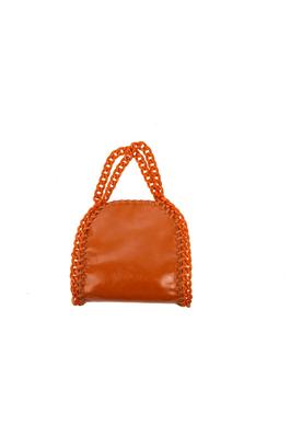 Ladies Handbag with Lucite Chain Strap