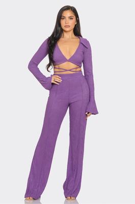 Long Sleeve Top and Pant Set