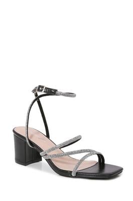 Pump Sandal with ankle strap