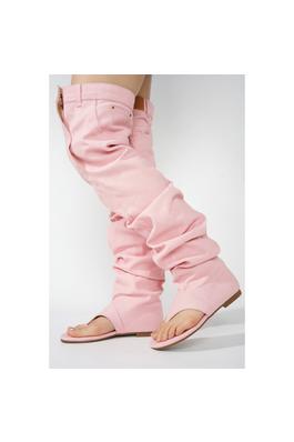 Slipper Sandal with Jean leg cover