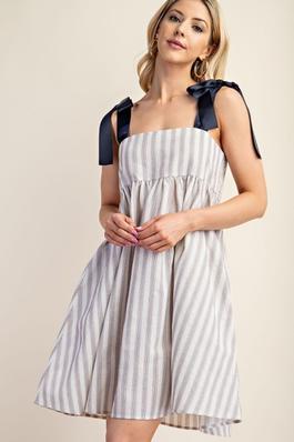 Striped Babydoll Dress