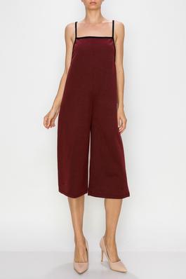 MADE IN USA SPAGHETTI STRAP OVERSIZED JUMPSUIT