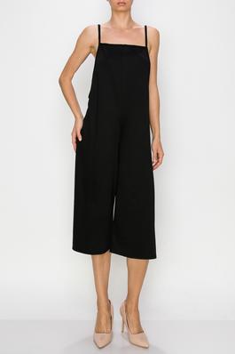 MADE IN USA SPAGHETTI STRAP OVERSIZED JUMPSUIT