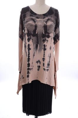 SIDE TAIL LONG SLEEVE SUBLIMATION PRINT TOP 