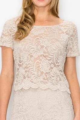  LACE EMBROIDERED TOP CUTE FOR ANY OCCASION.