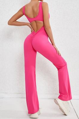 Solid color sexy jumpsuit 