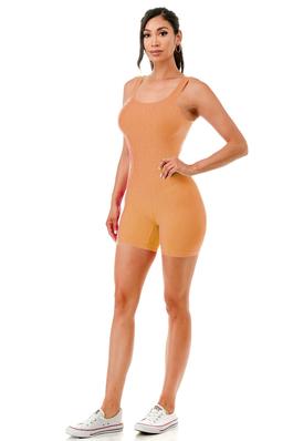 Seamless mineral washed romper 