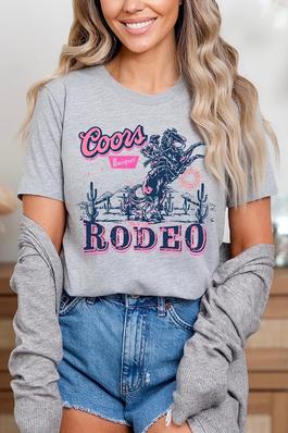 Coors Rodeo Western Cowboy Graphic T Shirts