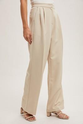 PLEATED WIDE TROUSER PANTS