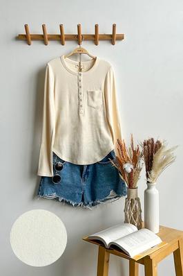 Soft cozy brushed ribbed knit top