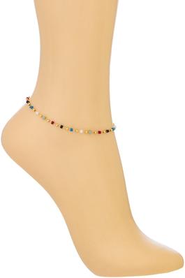 Beaded chain anklet