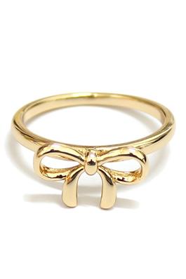 BRASS RING WITH BOW