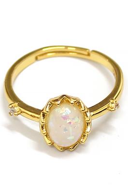 OVAL AB STONE RING