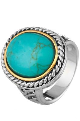 Turquoise stone ring.