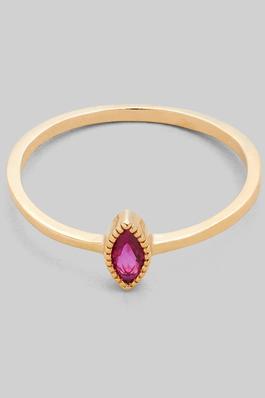 DAINTY PINK STONE RING