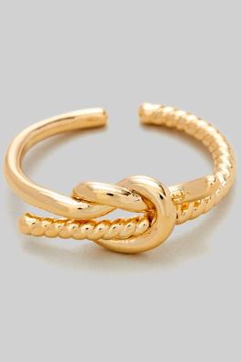 TEXTURED KNOT RING